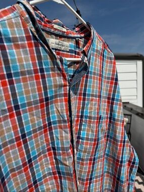 NWOT Casual Multicolor Plaid Button-Down Shirt
